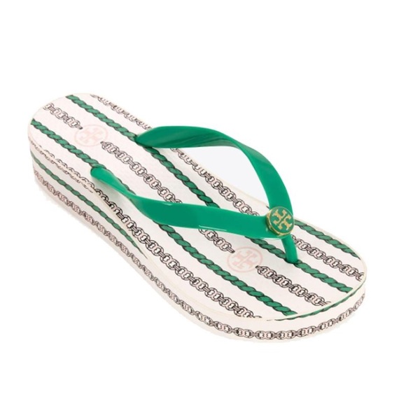 Tory Burch Shoes - Tory Burch Wedge Flip Flops